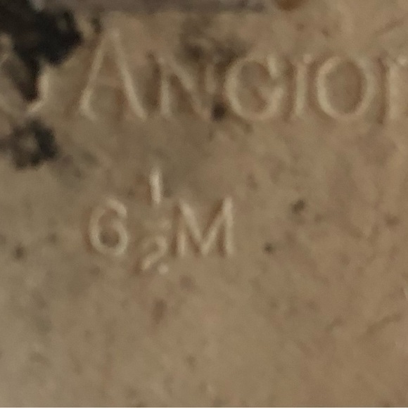 Enzo Angiolini platform brown leather upper slide sandals. Size 6 1/2. - Picture 5 of 5